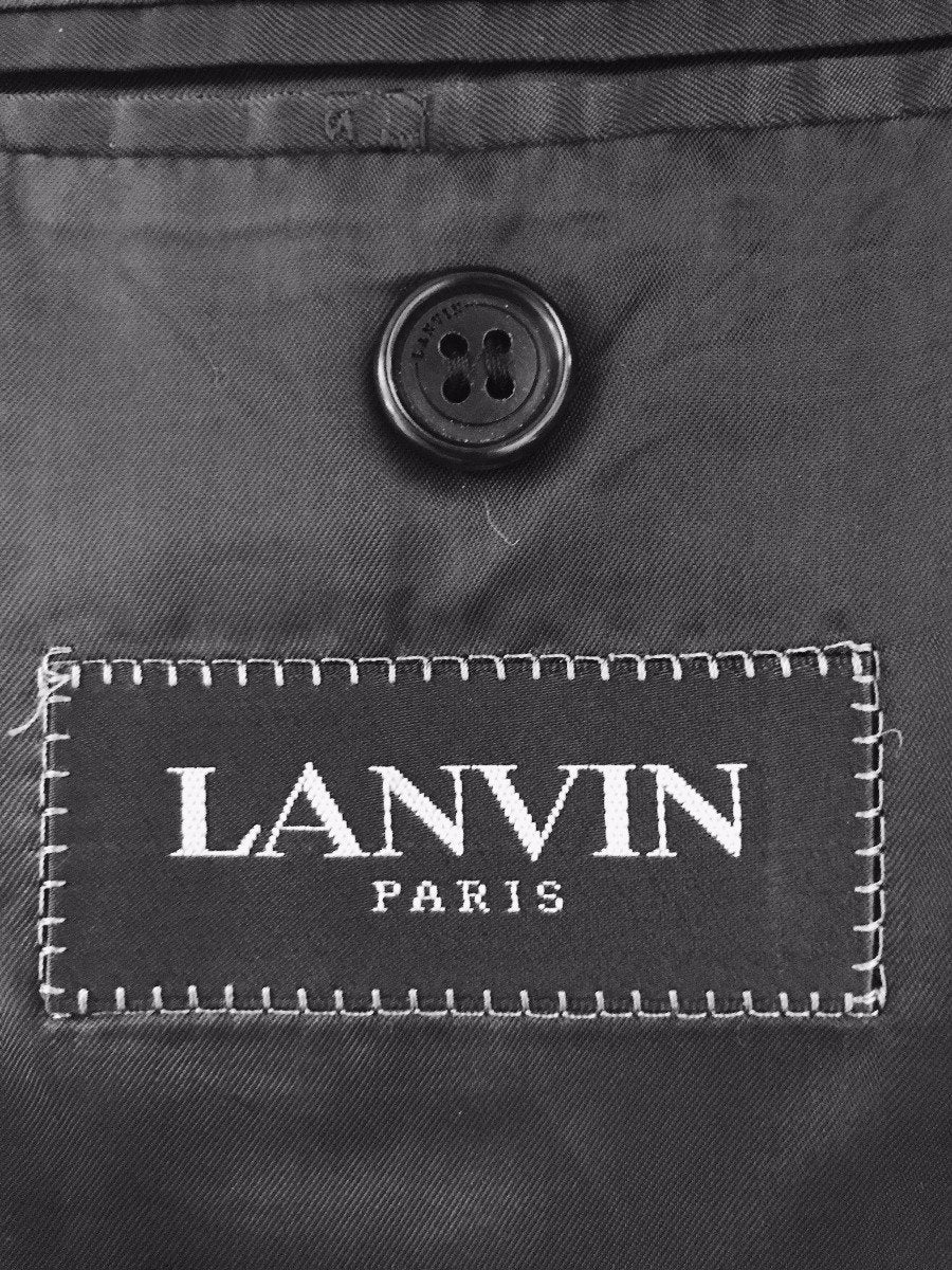 Lanvin Light Weight Wool Three Button Front Navy Blazer 52 R It
