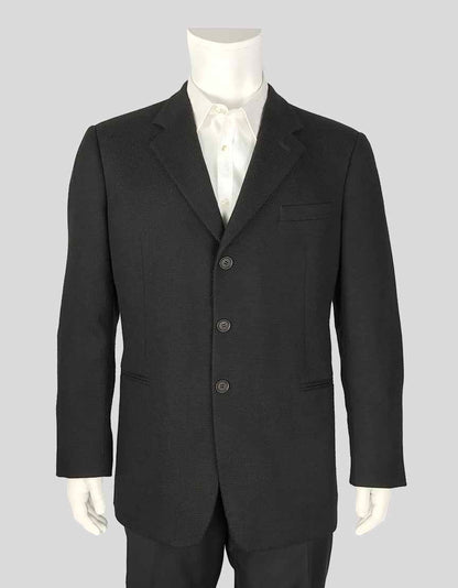 Giorgio Armani Dark Brown 100 Cashmere Three Button Front Blazer 54 It