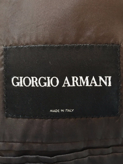 Giorgio Armani Dark Brown 100 Cashmere Three Button Front Blazer 54 It