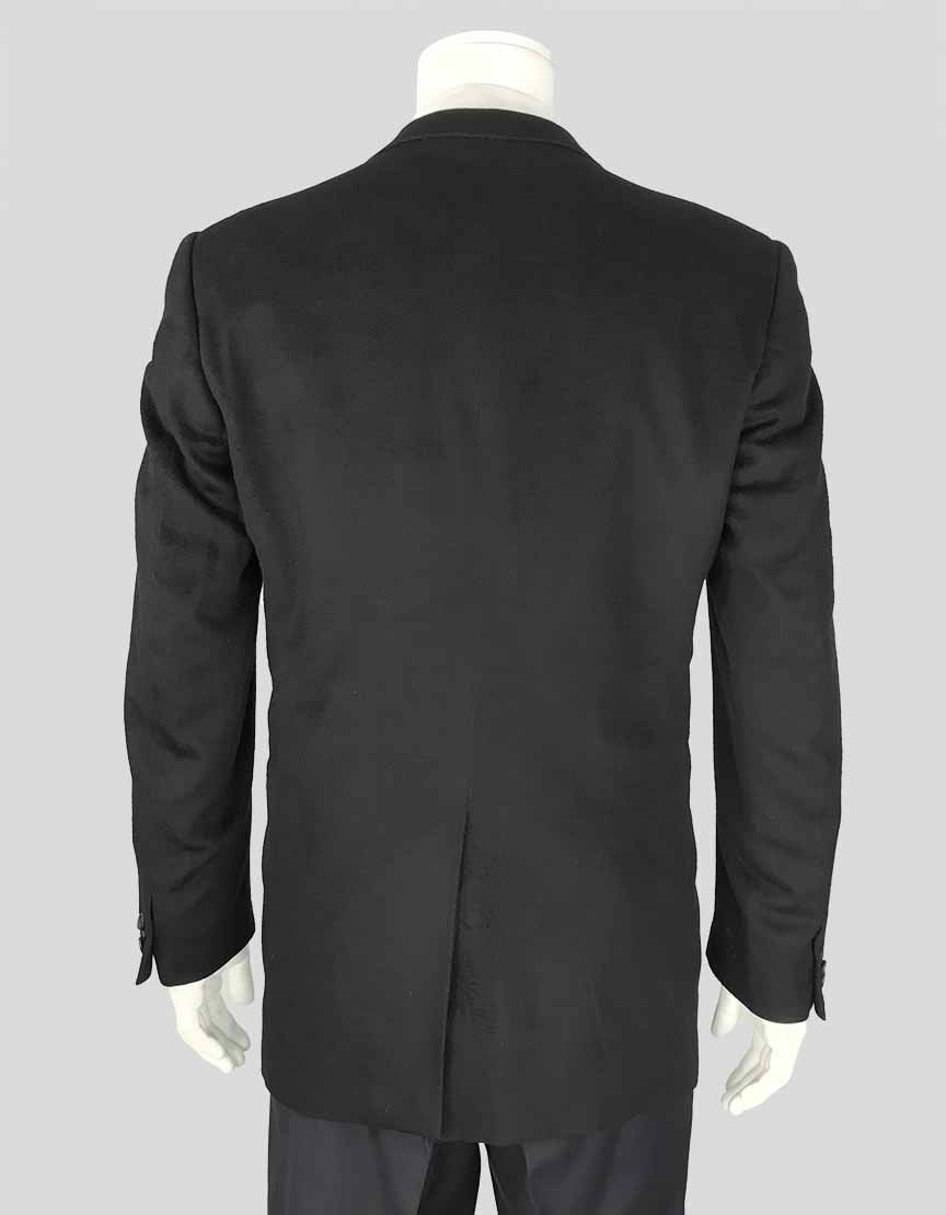 Giorgio Armani Classico Black Cashmere Blazer 52 IT | 42 US