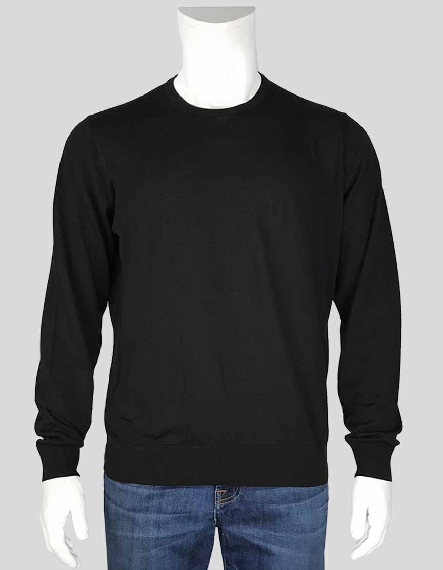 Giorgio Armani Light Weight Virgin Wool Long Sleeve Crewneck Sweater 56 It