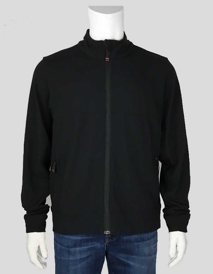 Lululemon Black Zip Front Jacket With Two Front Zipper Pockets Size Large