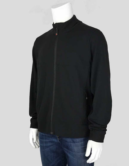 Lululemon Black Zip Front Jacket With Two Front Zipper Pockets Size Large