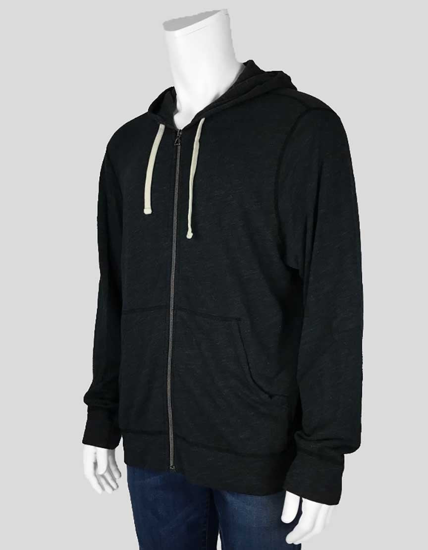 James Perse Grey Sweatshirt Hoodie Jacket With Zipper Front Size 4