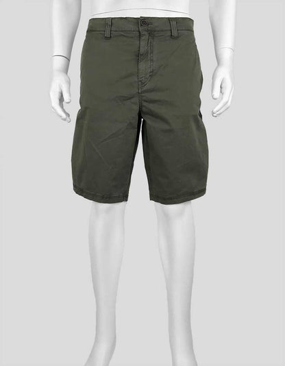 John Varvatos USA Green Cotton Shorts 34