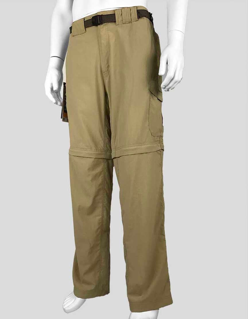 EX Officio Men's Khaki Amphi Convertible Pants 36 Regular