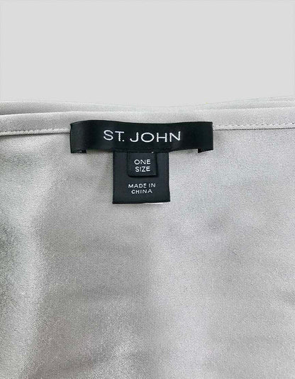 St John Grey Silk Sash