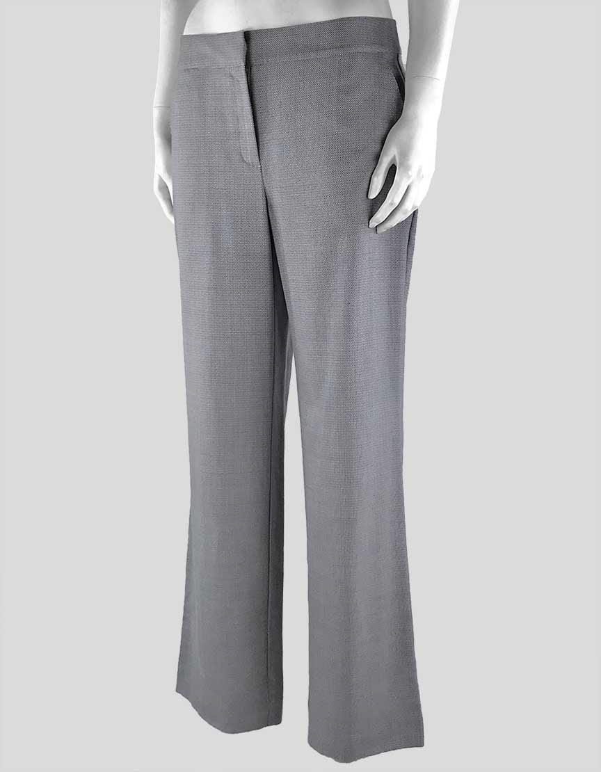 St John Grey And Black Pants In A Light Weight Wool Size 6 US
