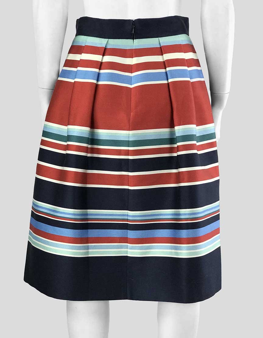 Caroline Issa For Nordstrom Signature Horizontal Striped Skirt 6 US