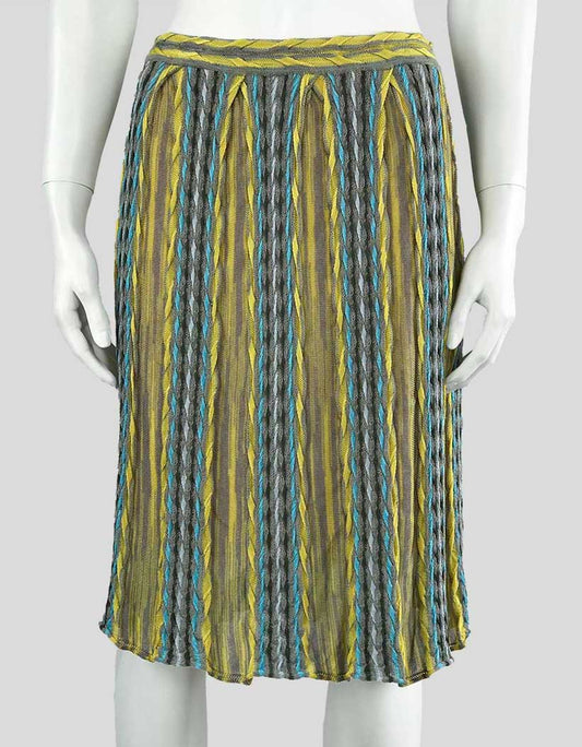 M MISSONI Knee Length Knit Skirt - 40 IT | 4 US