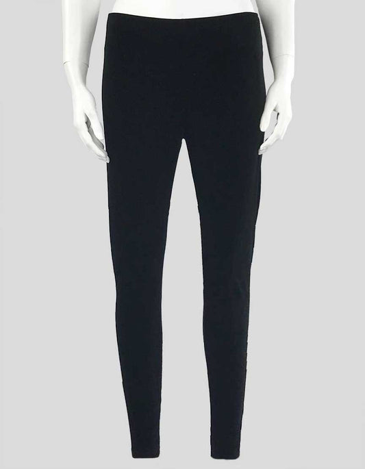 Eileen Fisher Black Velvet Leggings - Small/Petite