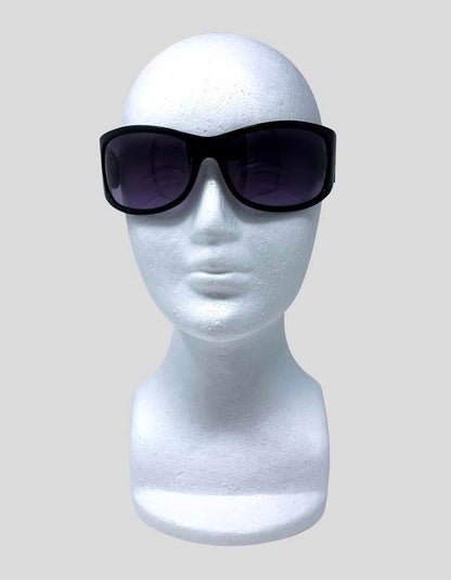 Bruce Oldfield Black Wrap Sunglasses