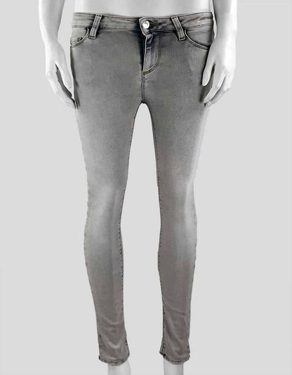 IRO 5-Pocket Skinny Faded Grey Wash Jeans  Size: 25 US