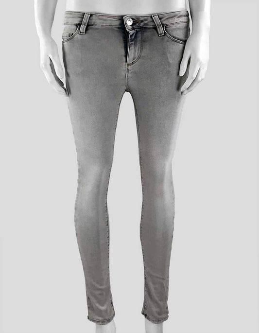 IRO 5-Pocket Skinny Faded Grey Wash Jeans  Size: 25 US