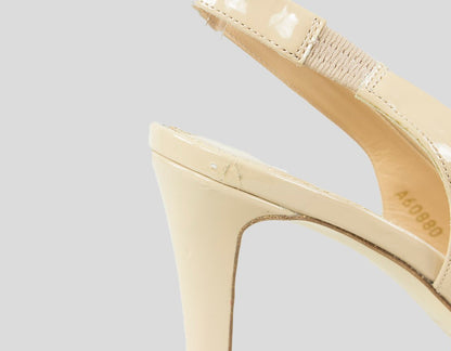 SERGIO ROSSI  Patent Leather Slingback Pumps - 38 IT | 8 US