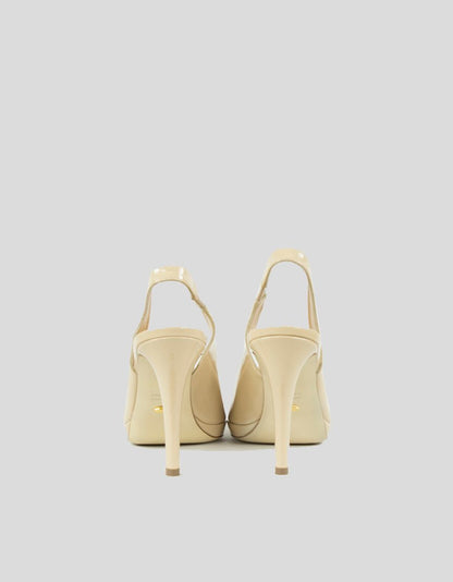 SERGIO ROSSI  Patent Leather Slingback Pumps - 38 IT | 8 US