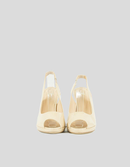SERGIO ROSSI  Patent Leather Slingback Pumps - 38 IT | 8 US