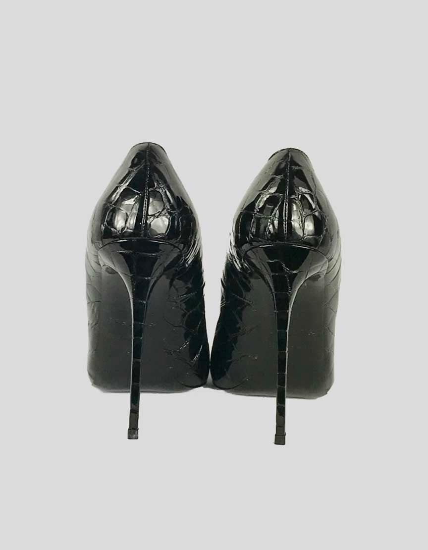 LE SILLA Patent Leather Croc Design Heels - 40 IT | 10 US