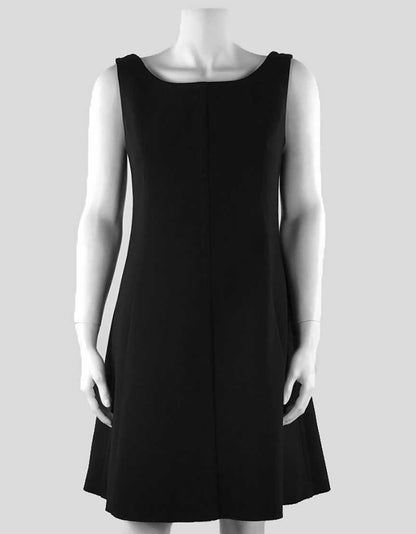 Jill Sander Sleeveless Black Trapeze Dress 6 US