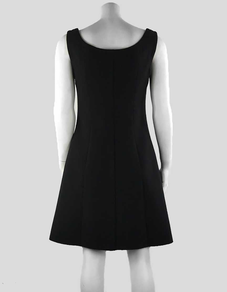 Jill Sander Sleeveless Black Trapeze Dress 6 US