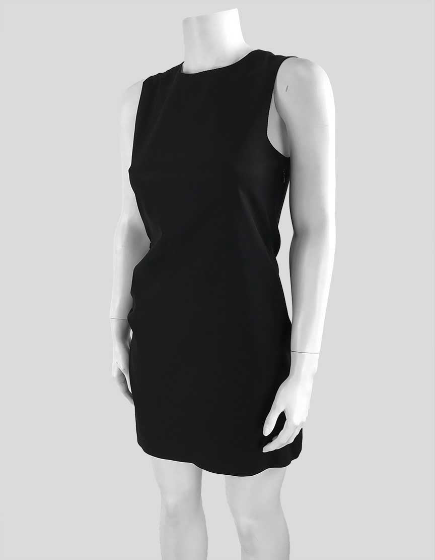 theory black mini dress Theory Women's Diagonal Drape Dress - Black