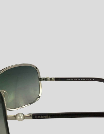 Chanel Brown Shield Collection Perle Sunglasses