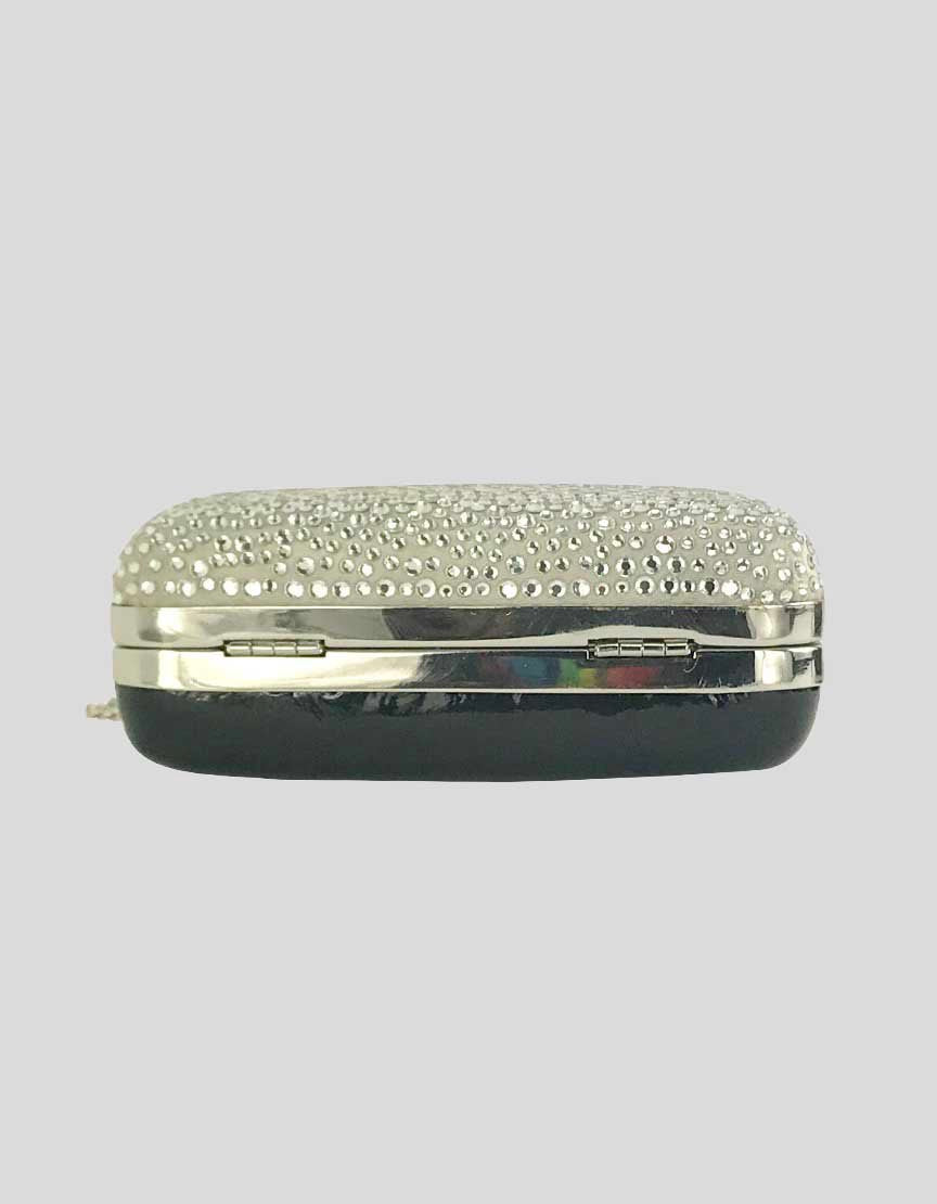 DVF Tonda Small Pave Crystal Clutch