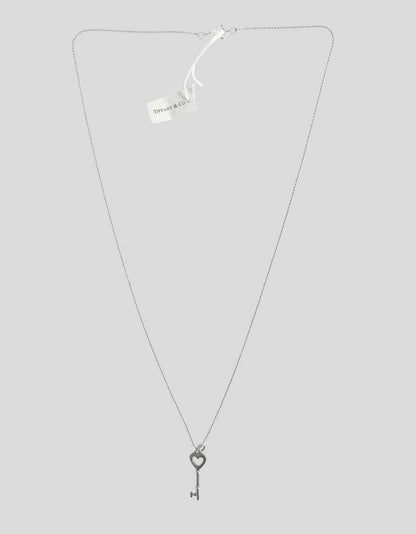 Tiffany Co Key Heart Key Pendant Mini In Sterling Silver