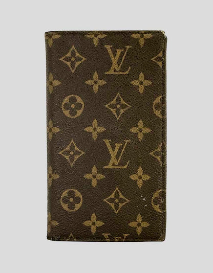 Authentic Louis Vuitton Monogram Long Tri-fold Passport Wallet