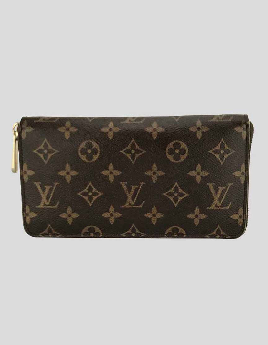 Louis Vuitton Toile Monogram Zippy Wallet Purse