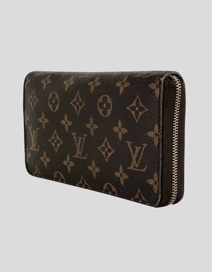 Louis Vuitton Toile Monogram Zippy Wallet Purse