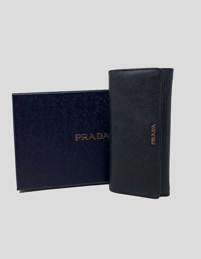 Prada Large Saffiano Leather Wallet