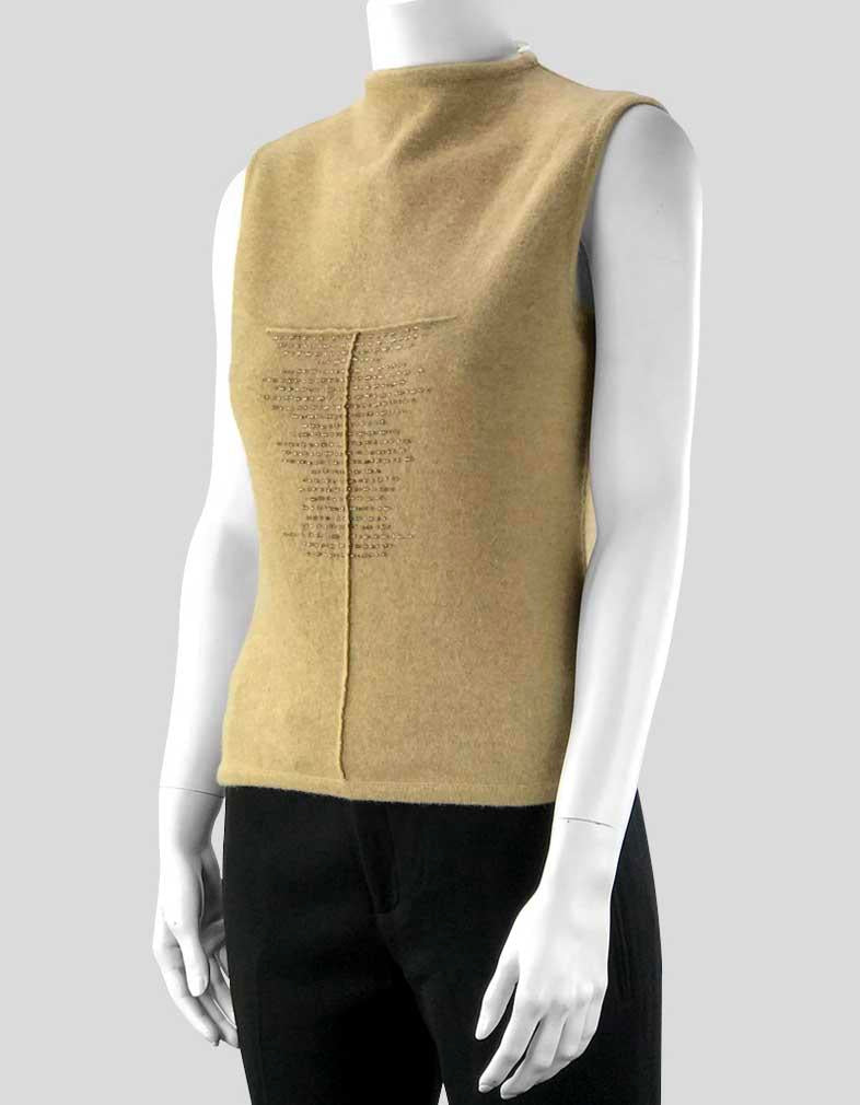 Alberta Ferretti Wool and Cashmere Sleeveless Top - 42 IT | 8 US