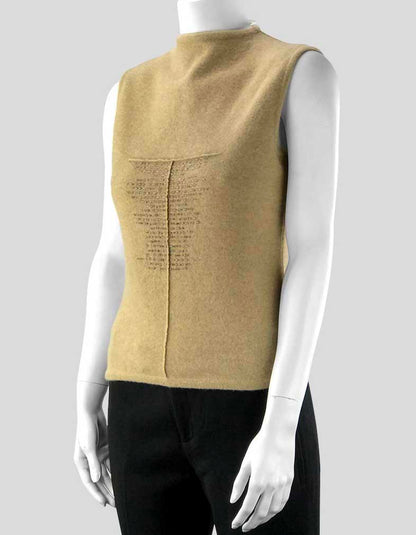 Alberta Ferretti Wool and Cashmere Sleeveless Top - 42 IT | 8 US