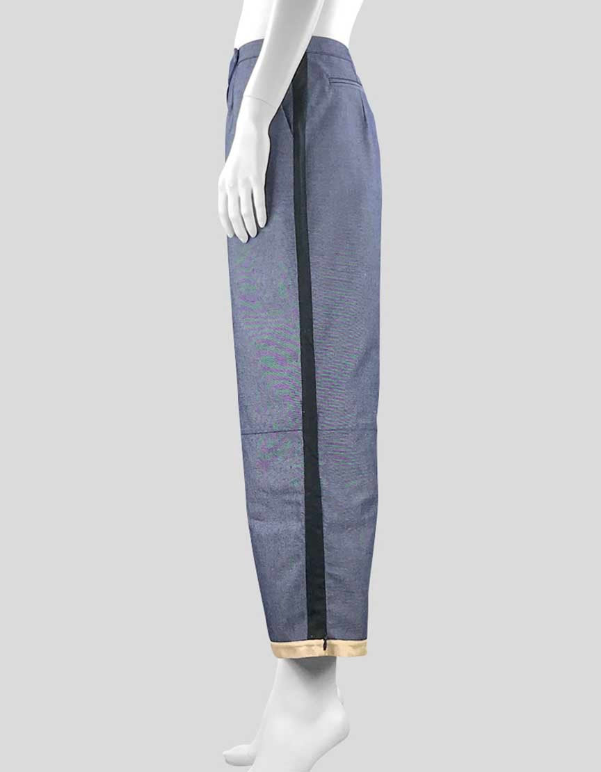 Alessandro Dell' Acqua Flat Front Wide Leg Cropped Pants - 44 IT | 10 US
