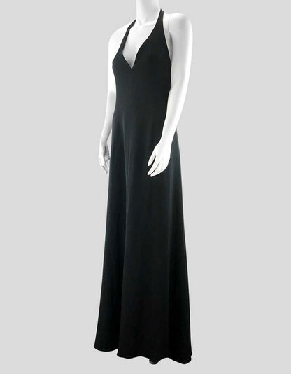 Armani Collezioni Women's Black Halter Top Gown - 8 US