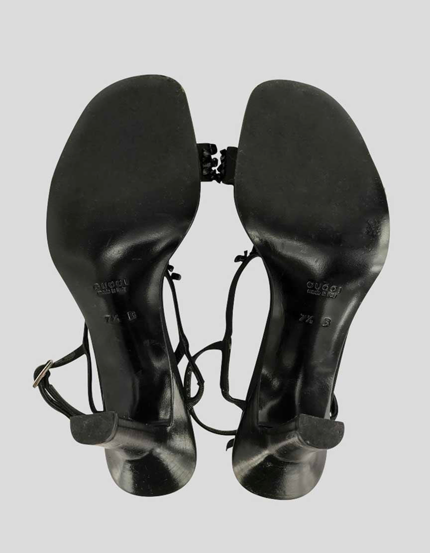Gucci Women's Black Evening Sandals