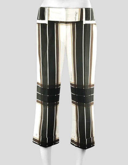 Dolce & Gabbana Cropped Mid Rise Stretch Cotton Pants - 42 IT | 6 US