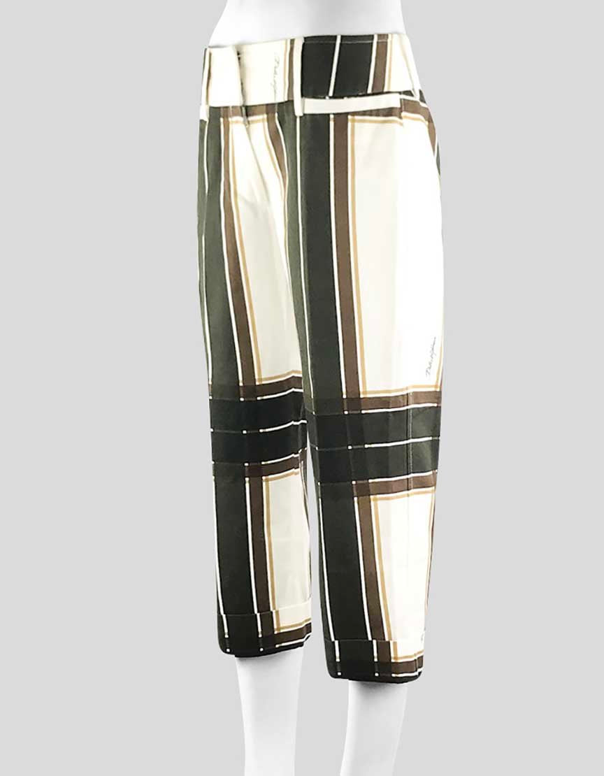 Dolce & Gabbana Cropped Mid Rise Stretch Cotton Pants - 42 IT | 6 US