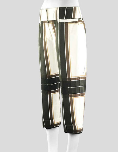 Dolce & Gabbana Cropped Mid Rise Stretch Cotton Pants - 42 IT | 6 US