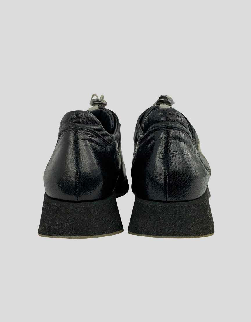 Paul Green Women's Black Patent Leather Platform Sneakers - 8 US