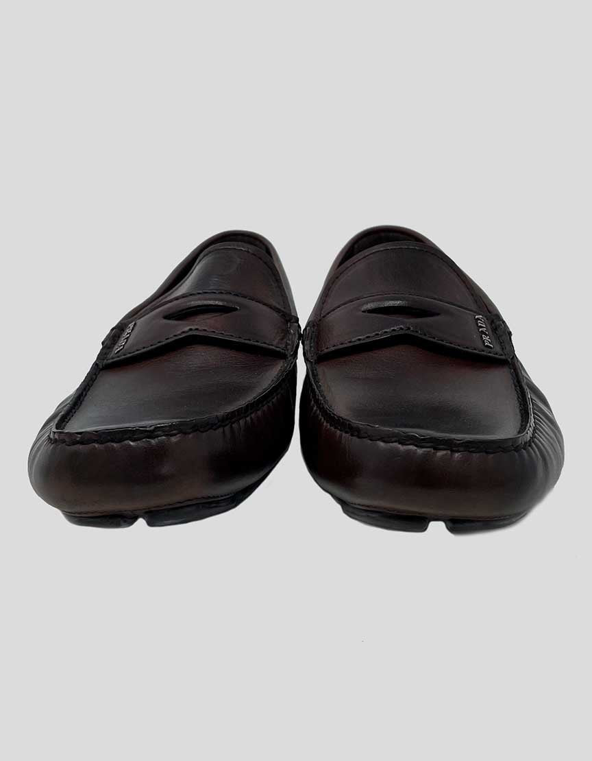 Prada Men's Penny Loafer Driving Shoes Size 8.5 US