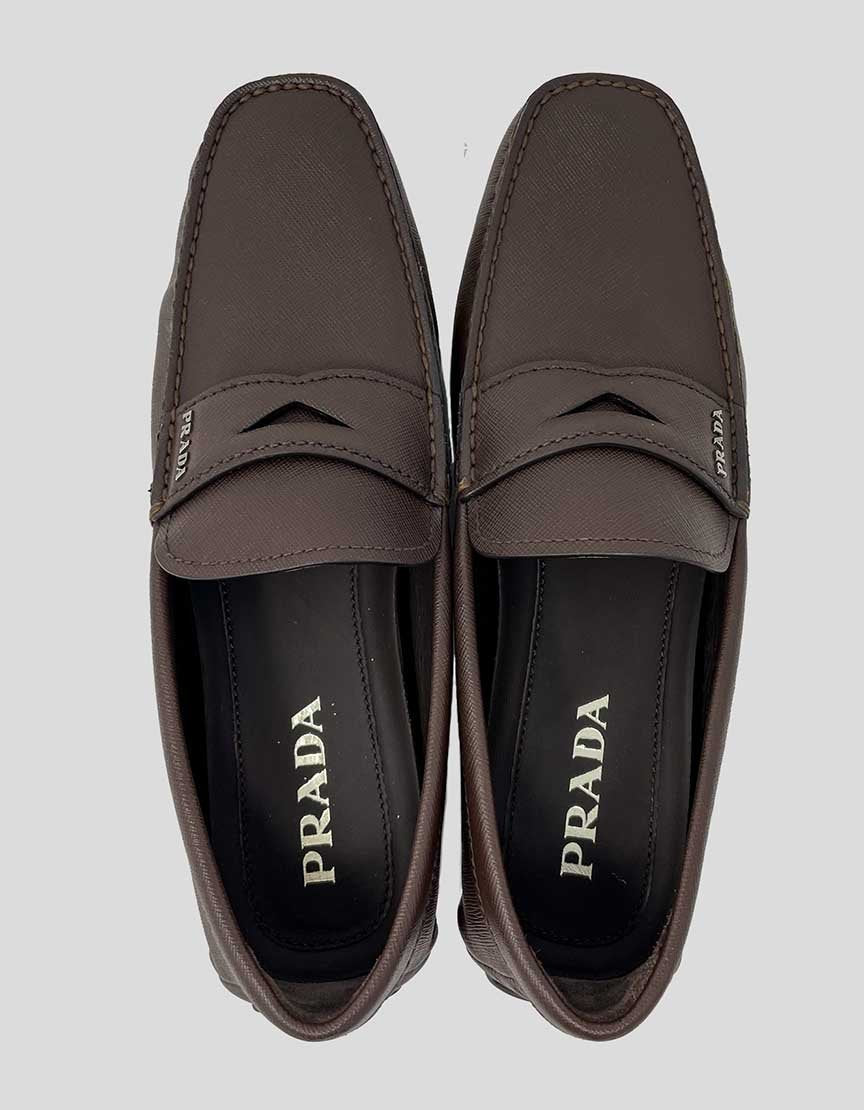 Prada Men's Calzature Uomo Driving Shoes 8.5 US