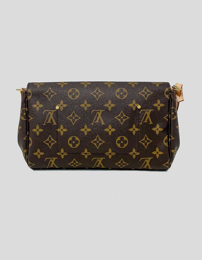 Louis Vuitton Favorite Handbag Monogram Canvas Mm With Strap