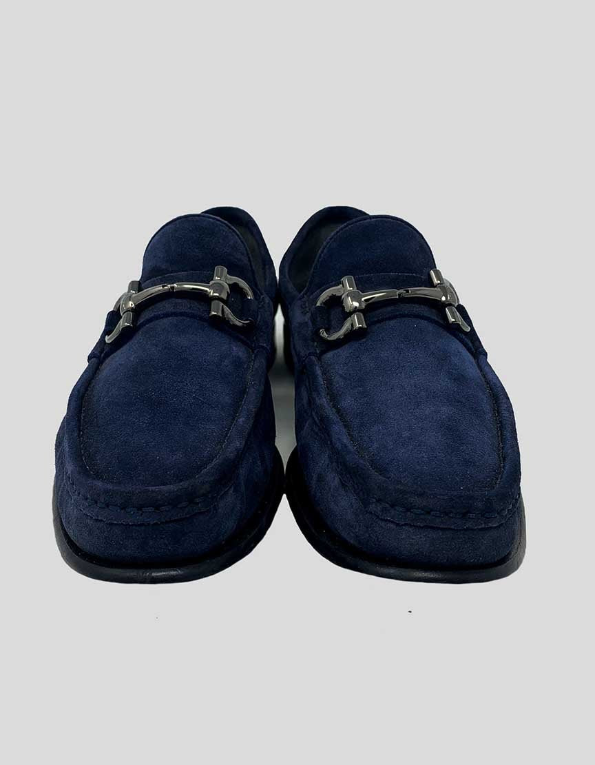 SALVATORE FERRAGAMO Suede Loafers - 10.5 D US