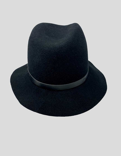Rag & Bone Black Wool Hat - Medium