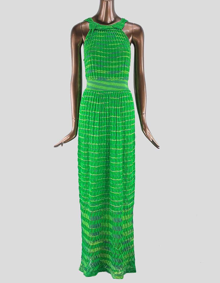 M Missoni Striped Evening Gown Small 4 US