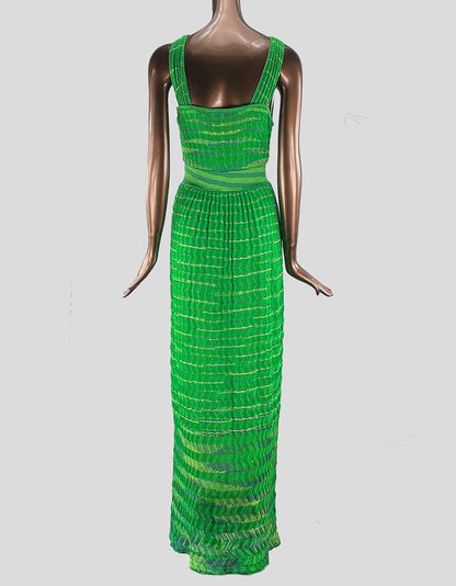 M Missoni Striped Evening Gown Small 4 US