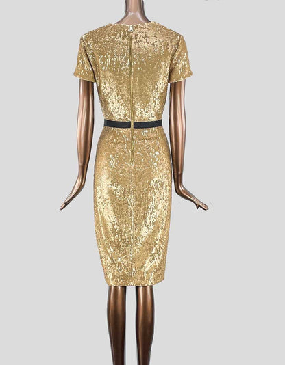 BURBERRY LONDON Gold Evening Dress BURBERRY LONDON Gold Evening Dress