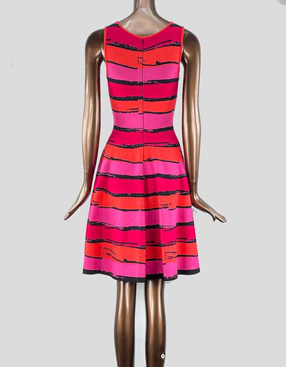 Issa Knit Dress In Pink A Line Cut Size Small